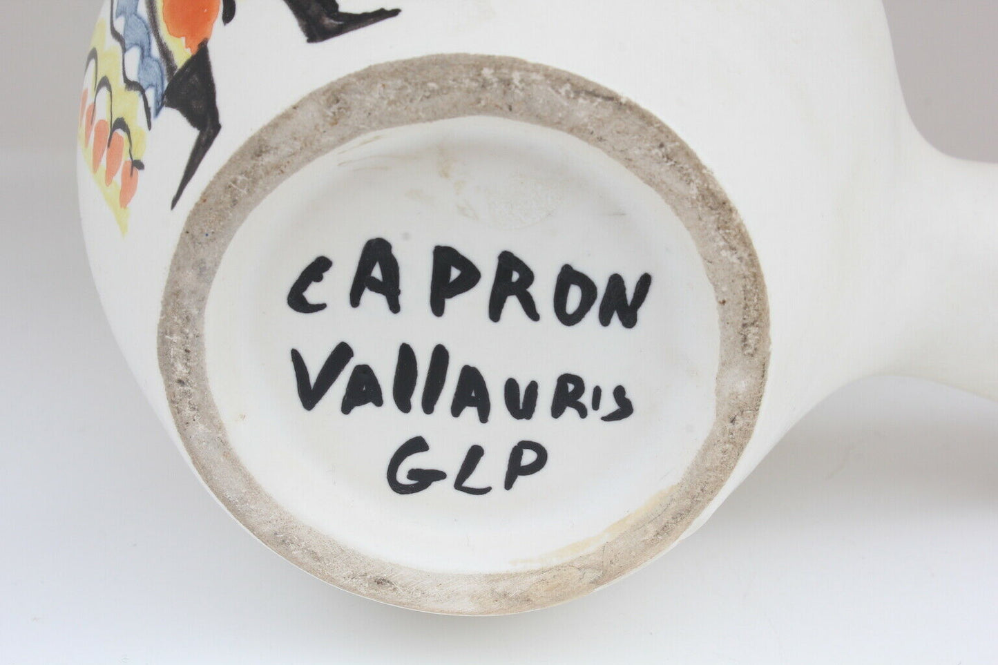 Ancien vase de Capron décor de personnage