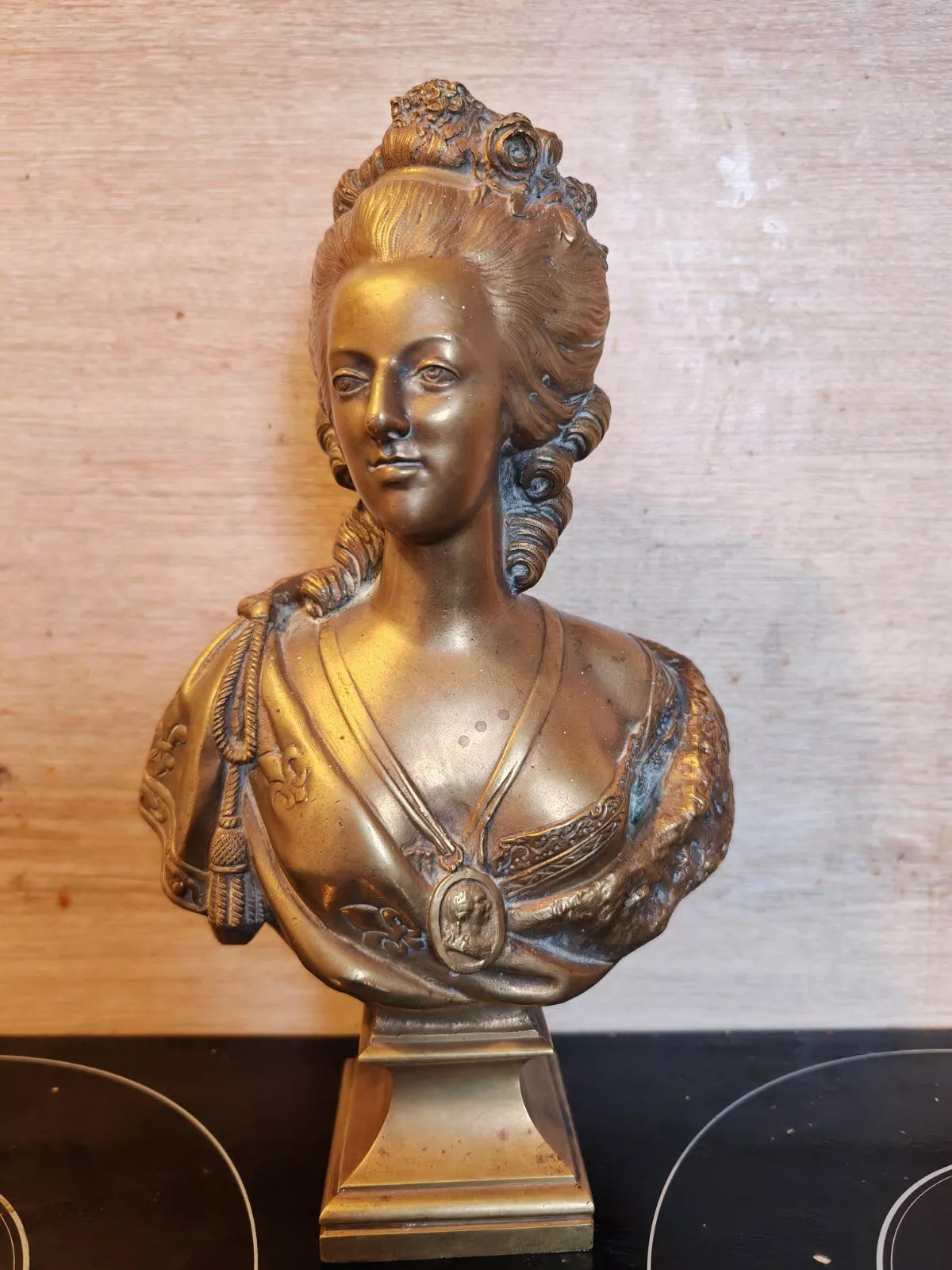 Ancien buste en bronze reine Marie Antoinette