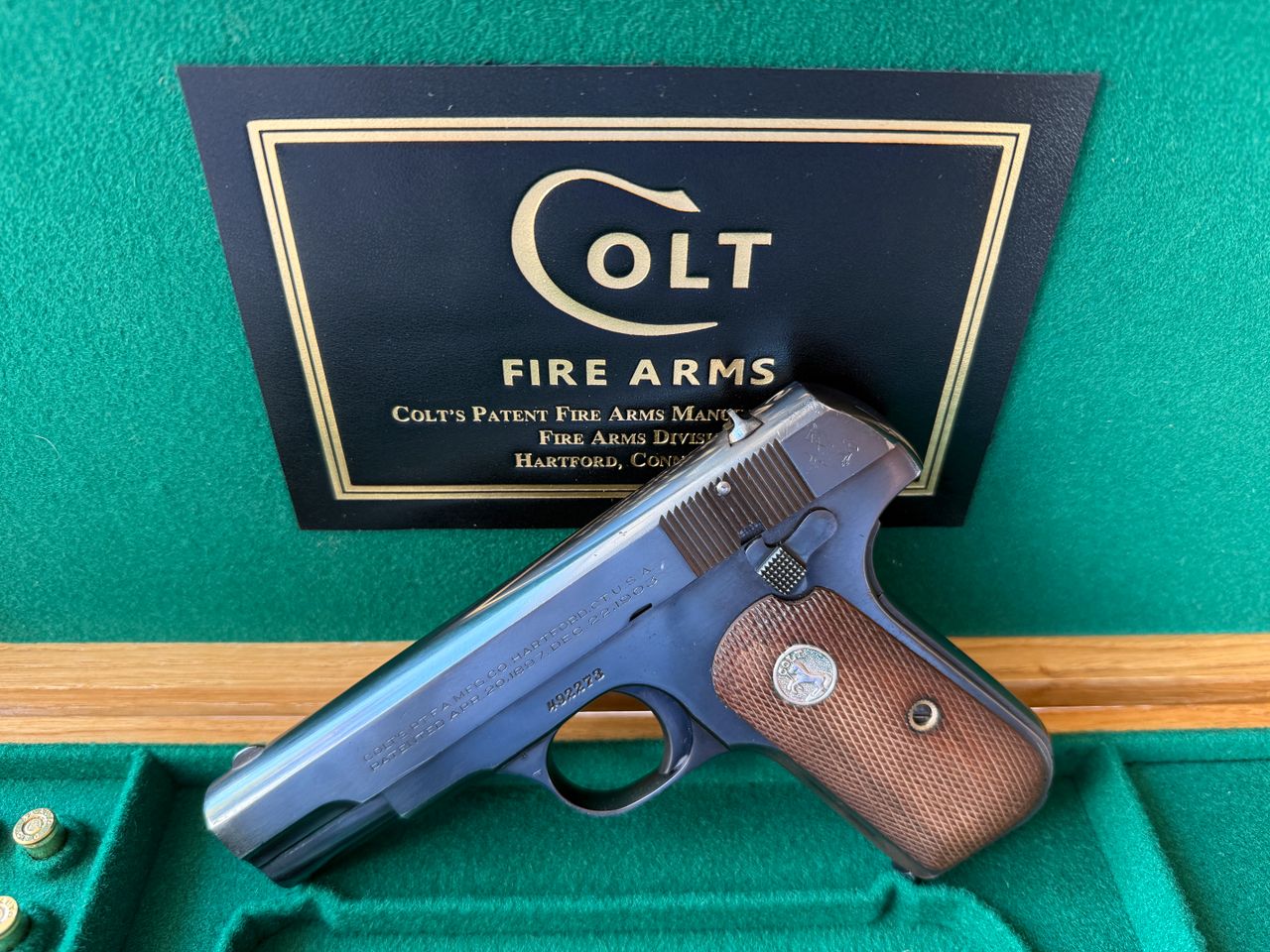 Magnifique coffret Colt Modèle 1903 32 ACP