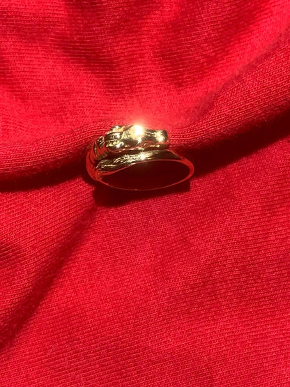 Magnifique bague en or jaune 18 carats