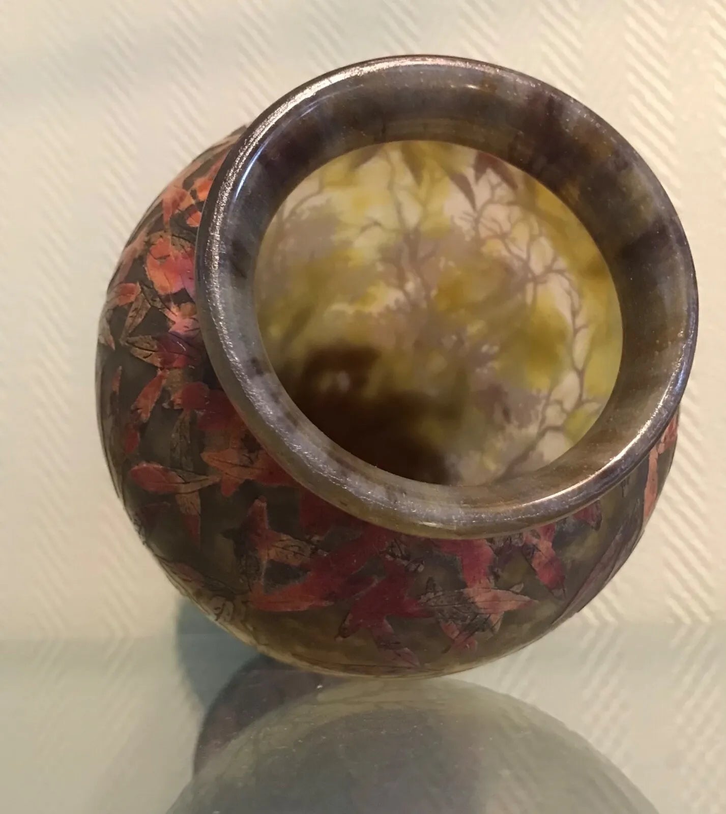 VASE DAUM NANCY ÉMAILLÉ