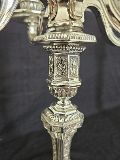 Paire Chandeliers Christofle Duperier