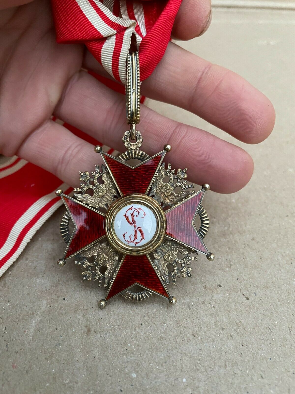 Médaille croix de l'ordre de saint stanislas