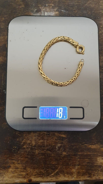 Bracelet or 18 carats 750