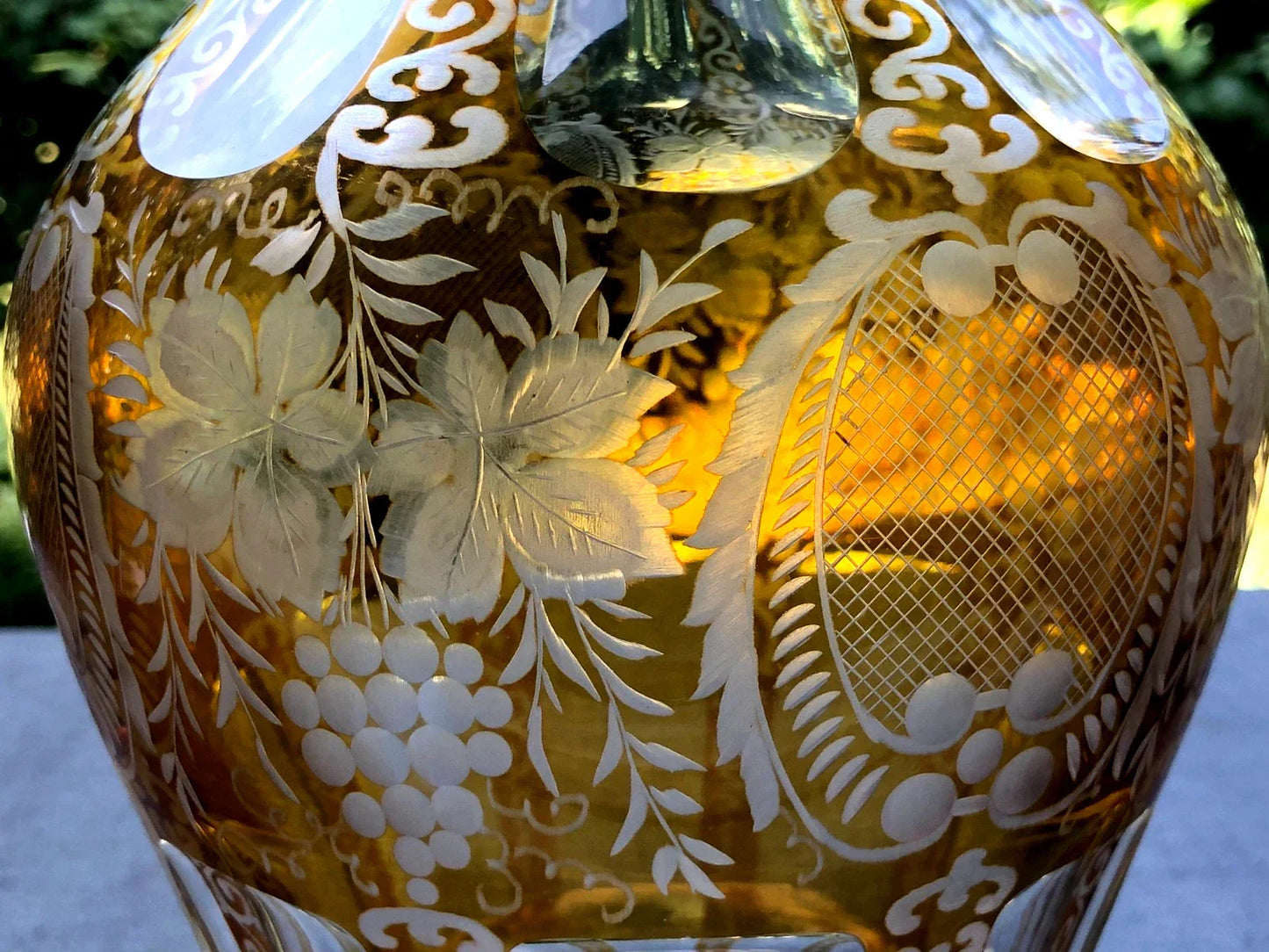 Grande Carafe en Cristal en argent massif