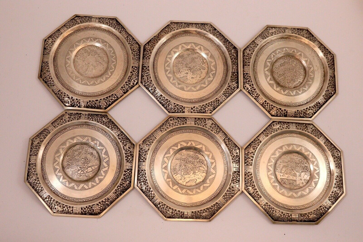 Service à thé argent porcelaine argent 1900