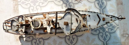 MAQUETTE DE BATEAU CUIRASSÉ 1914-1918