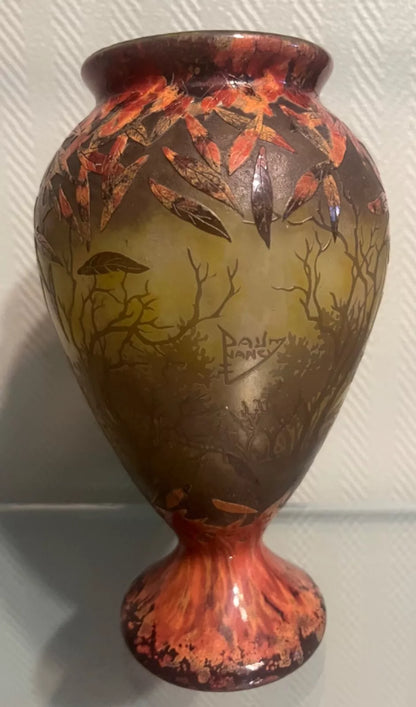VASE DAUM NANCY ÉMAILLÉ