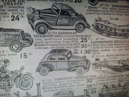 Ancien jouet mécanique JEP Renault Nervasport de 1937