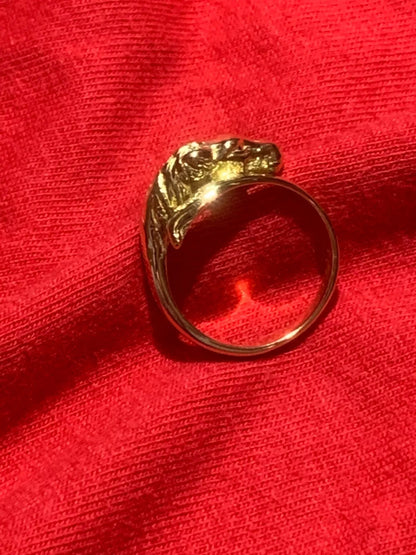 Magnifique bague en or jaune 18 carats