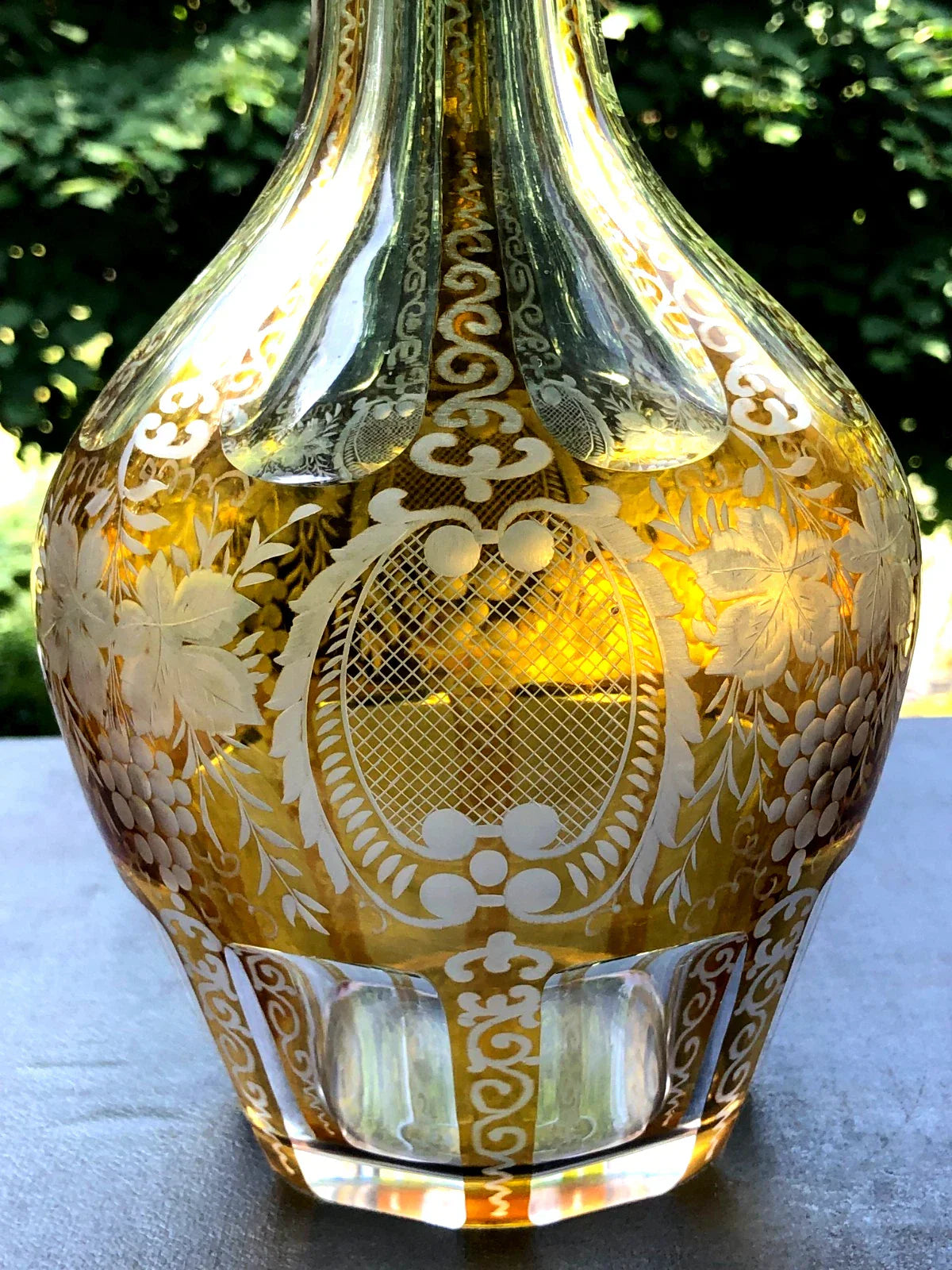Grande Carafe en Cristal en argent massif