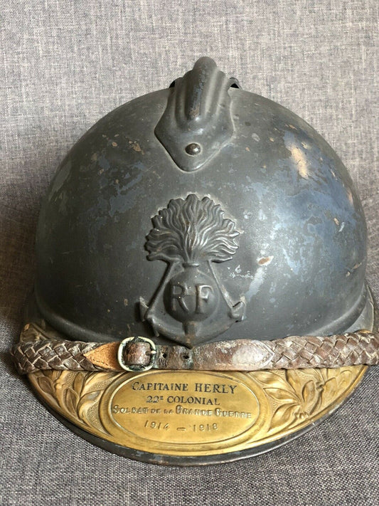 Casque Adrian officier Infanterie Coloniale