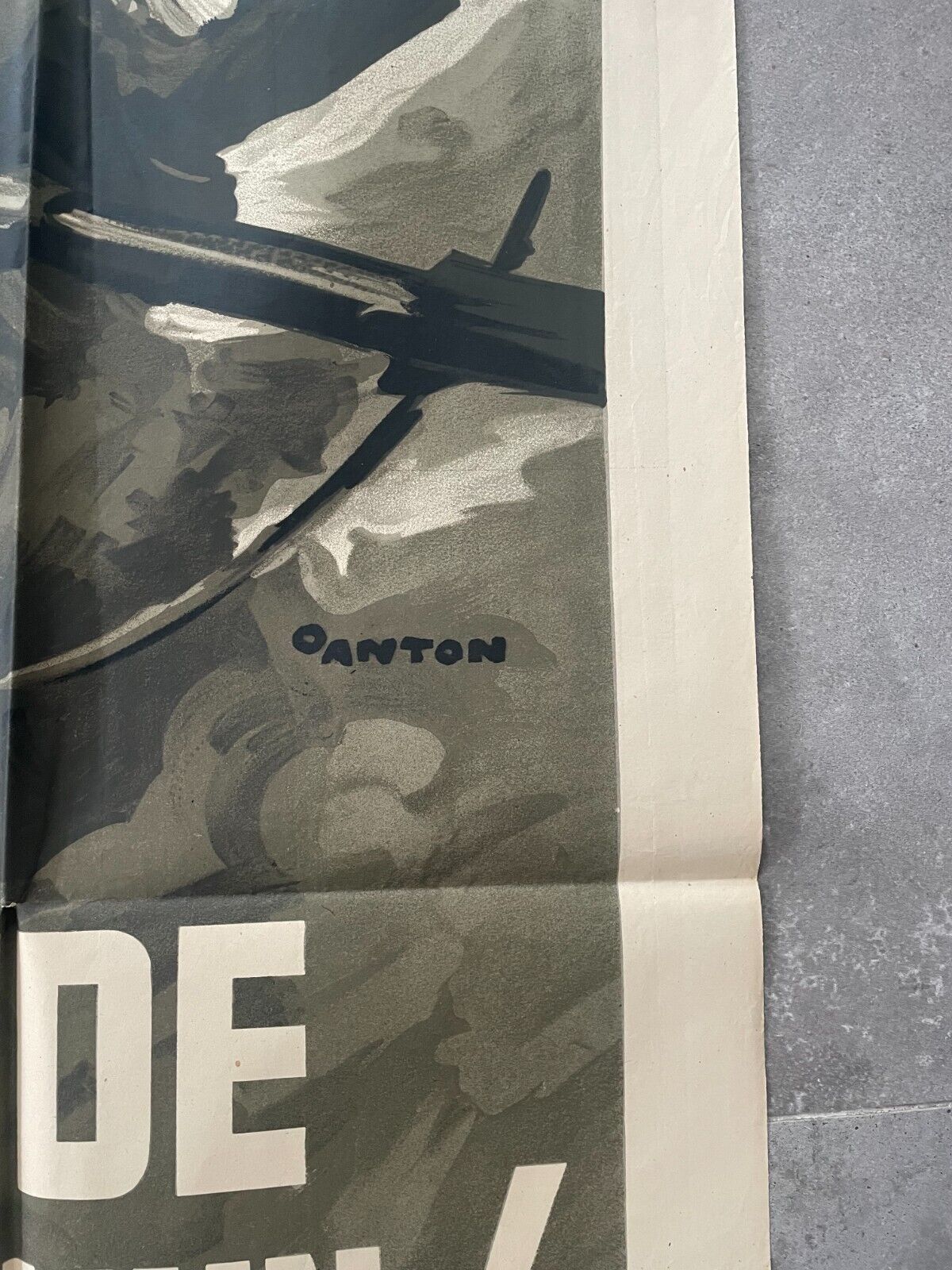 Affiche propagande militaire Authentique ww2
