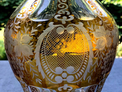 Grande Carafe en Cristal en argent massif