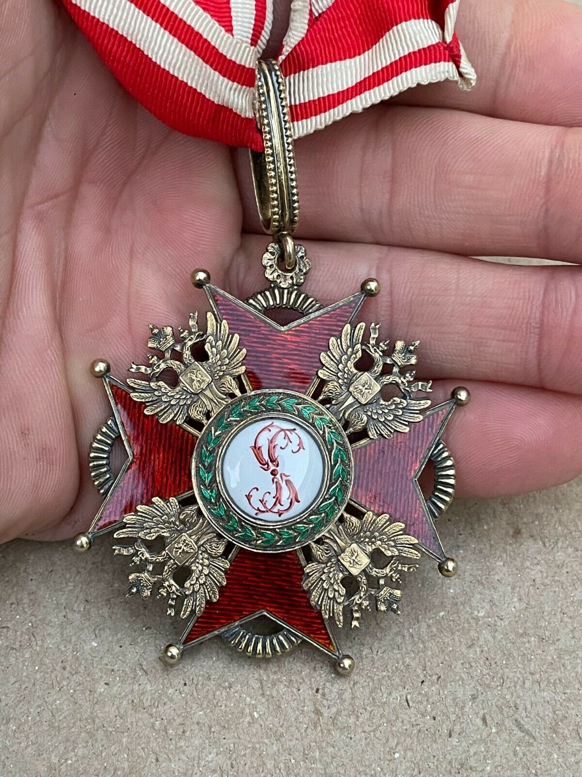 Médaille croix de l'ordre de saint stanislas