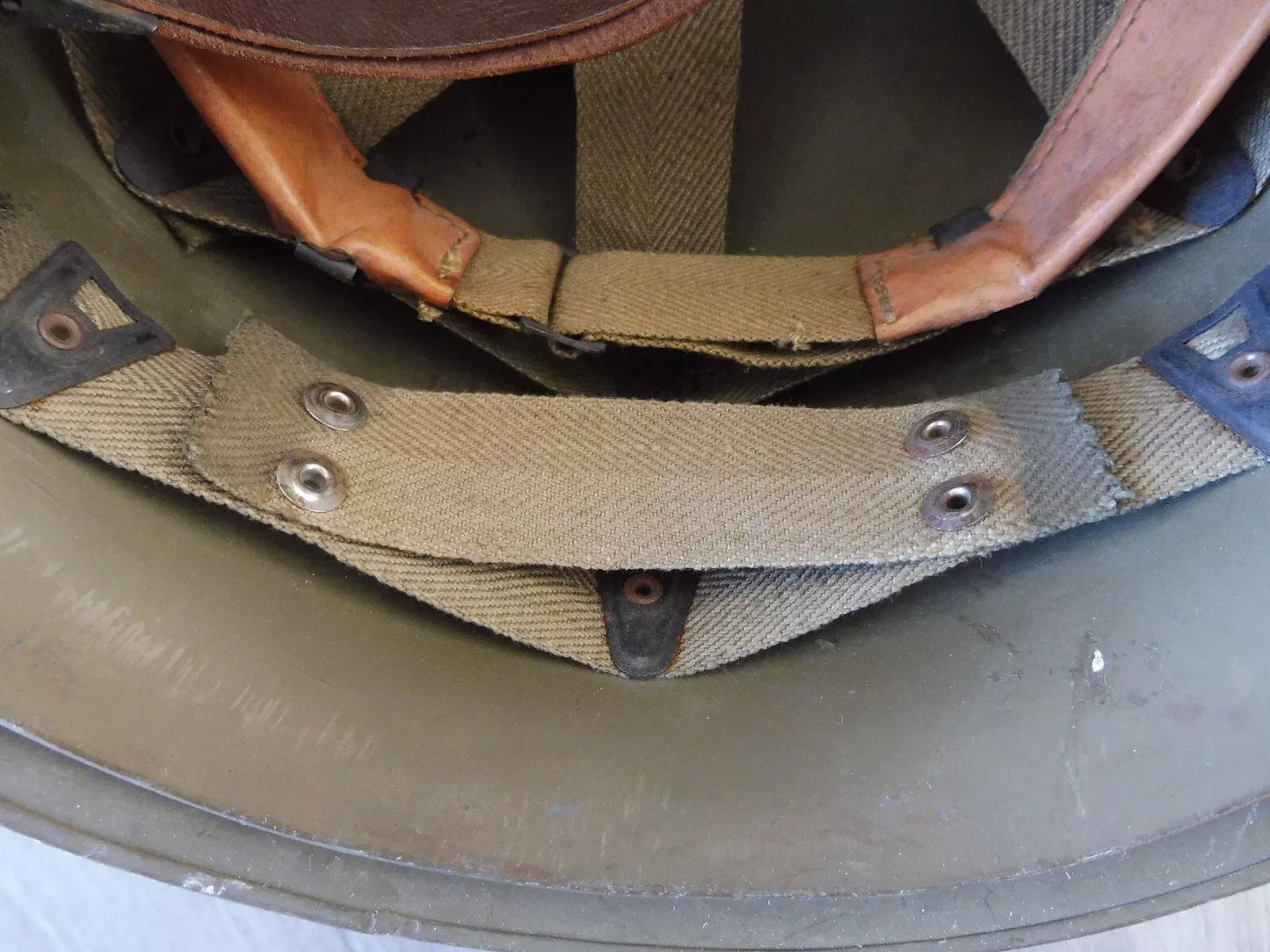 CASQUE PARACHUTISTE COMPLET MODELE 51 ORIGINAL 1953