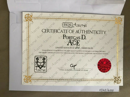 STATUE ONE PIECE: PORTGAS D.ACE TSUME ART HQS N°545