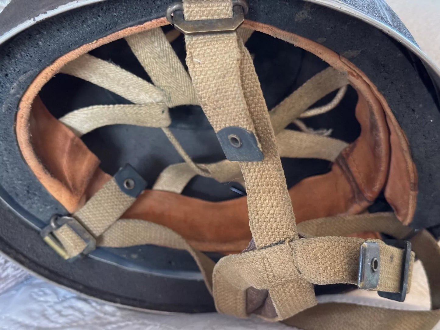 SUPERBE CASQUE GB MK III PARACHUTISTE BRITANNIQUE BMB 1944 SECONDE GUERRE MONDIALE WW2