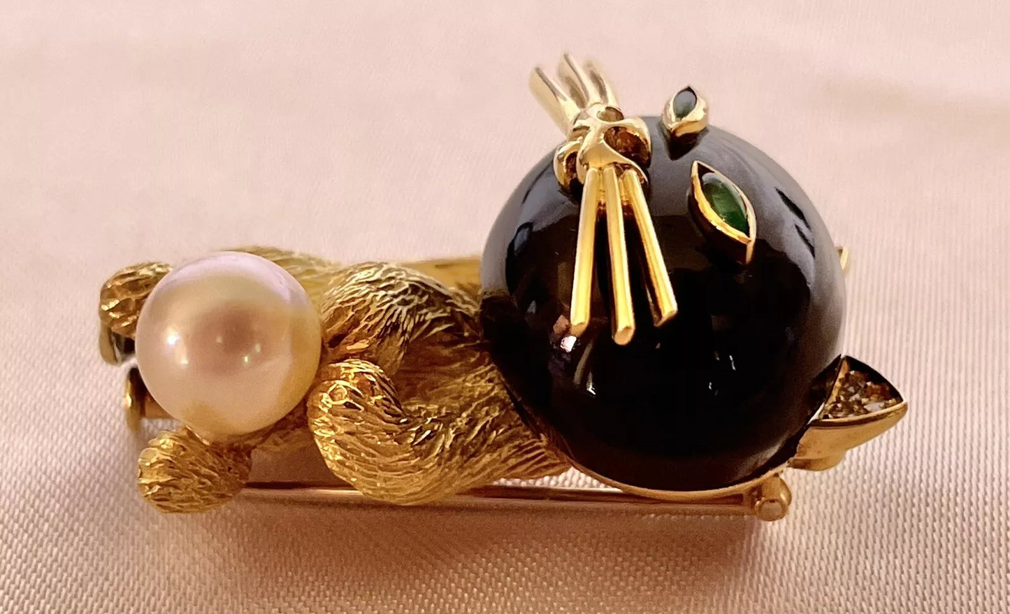 MAGNIFIQUE BROCHE PENDENTIF FRANÇAISE EN OR