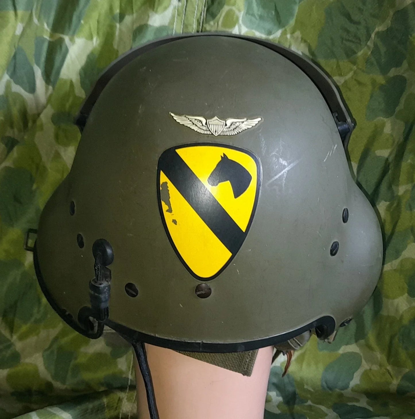 CASQUE SPH-4 PILOTE D'HELICOPTERE DIVISION VIETNAM 1972