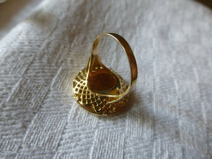 BAGUE OR JAUNE 18 CARATS PIÈCE OR 20 FRS MARIANNE