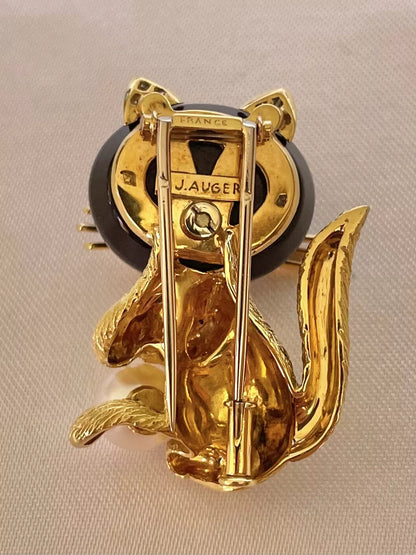 MAGNIFIQUE BROCHE PENDENTIF FRANÇAISE EN OR