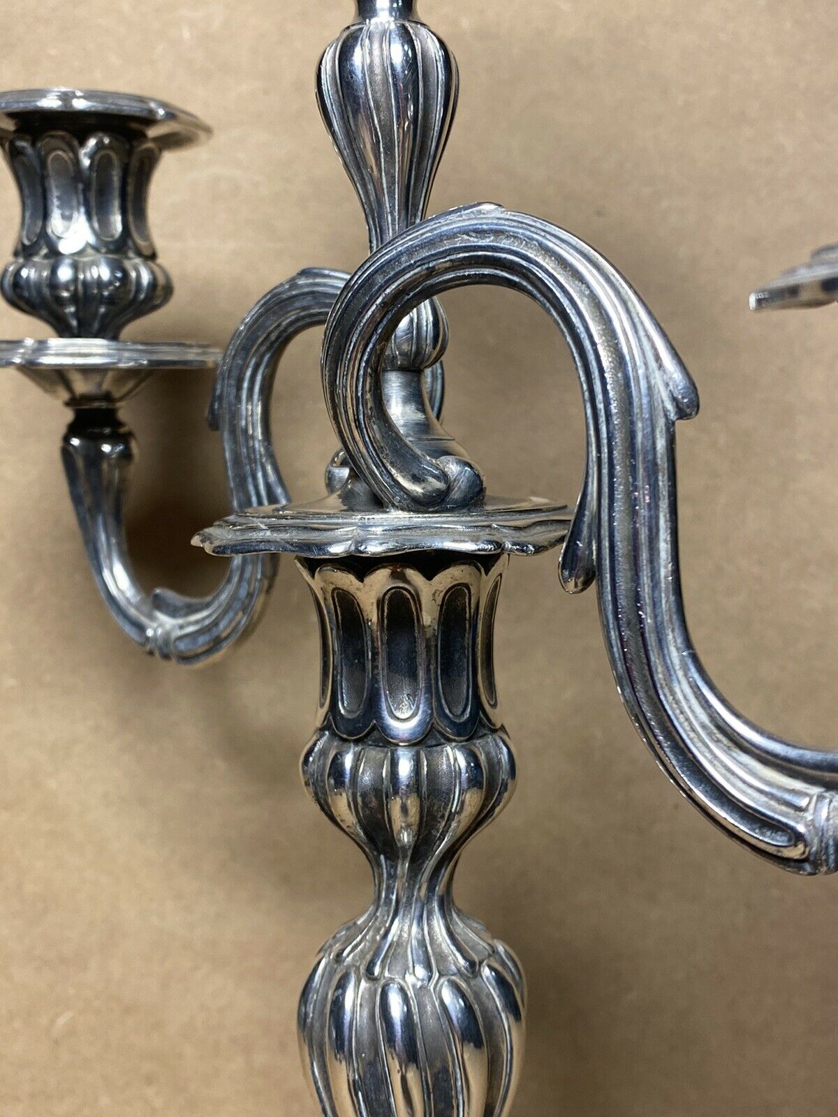 CHANDELIER STYLE LOUIS XV ORFEVRERIE CHRISTOFLE