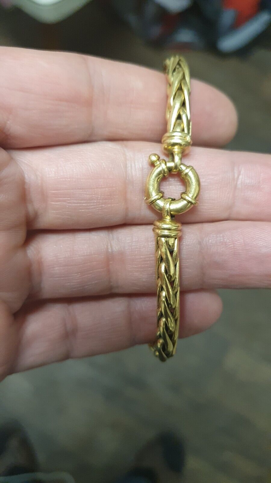 Bracelet or 18 carats 750