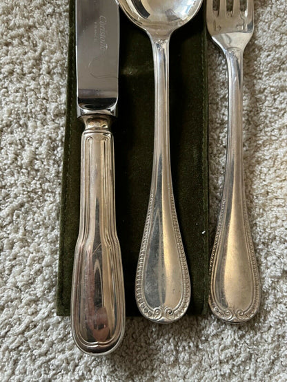 Ménagère en argent massif Christofle