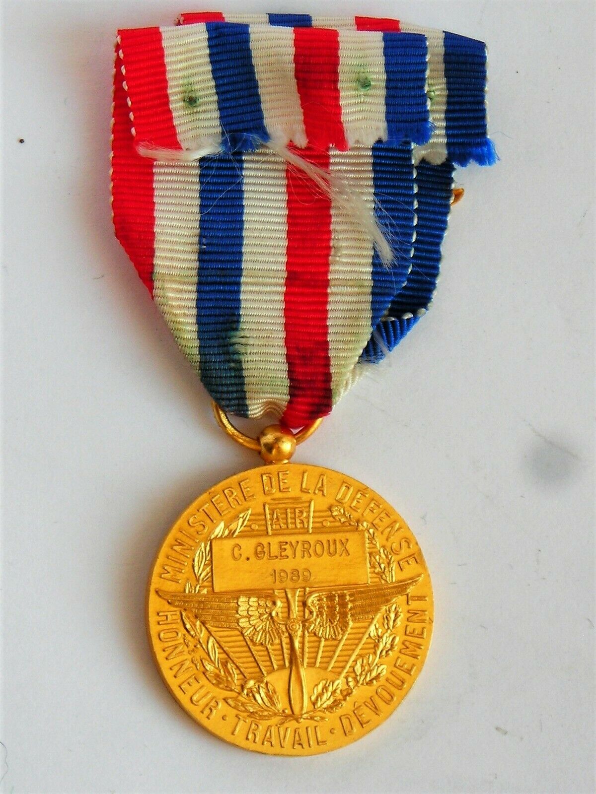 Médaille en or 18 K 750/1000 Aviation