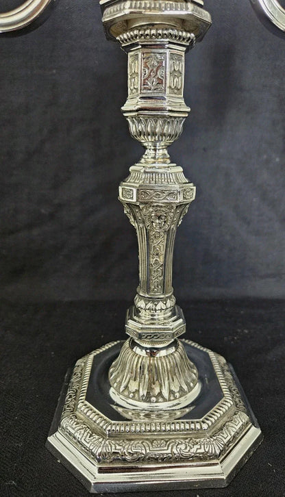 Paire Chandeliers Christofle Duperier