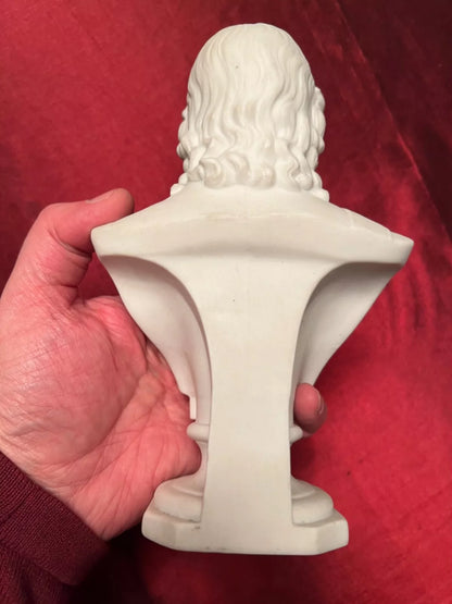 Statuette buste de Pierre Ier biscuit Empire russe
