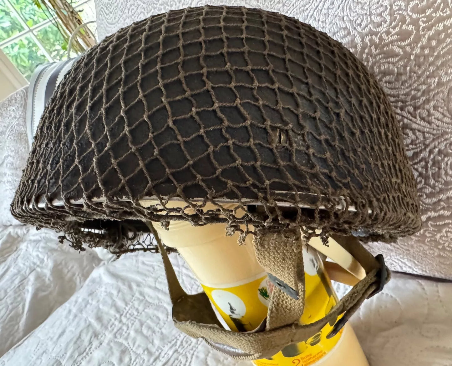 SUPERBE CASQUE GB MK III PARACHUTISTE BRITANNIQUE BMB 1944 SECONDE GUERRE MONDIALE WW2