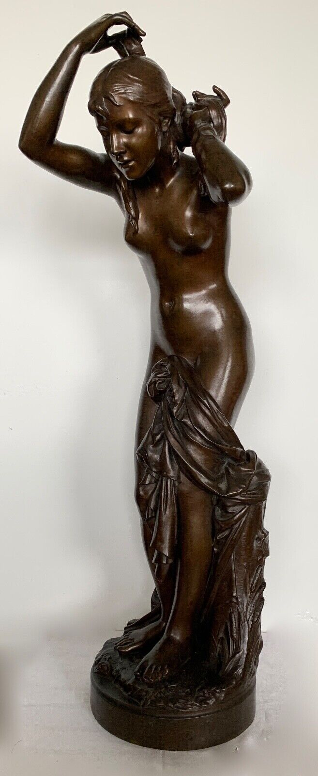 Sculpture en bronze à patine brune