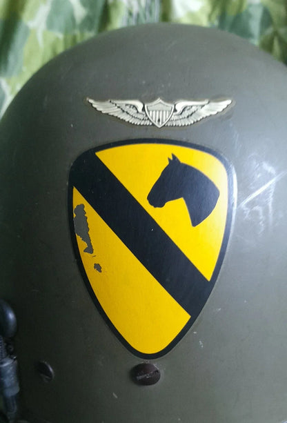 CASQUE SPH-4 PILOTE D'HELICOPTERE DIVISION VIETNAM 1972