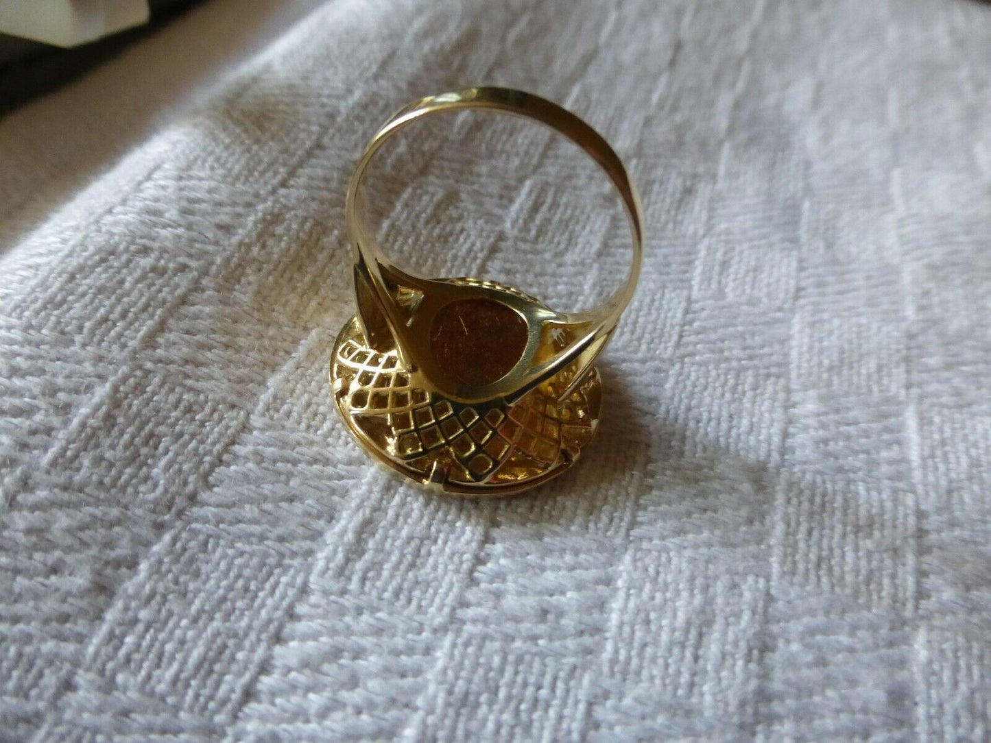 BAGUE OR JAUNE 18 CARATS PIÈCE OR 20 FRS MARIANNE