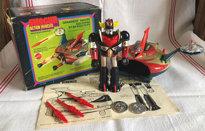 Figurine Goldorak et sa Soucoupe Popy Mattel 1978