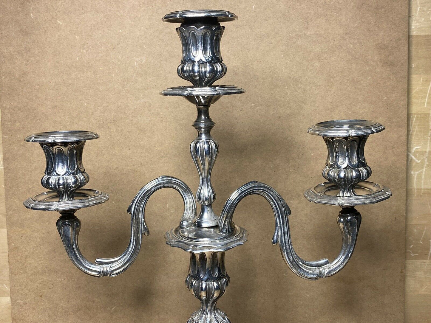 CHANDELIER STYLE LOUIS XV ORFEVRERIE CHRISTOFLE