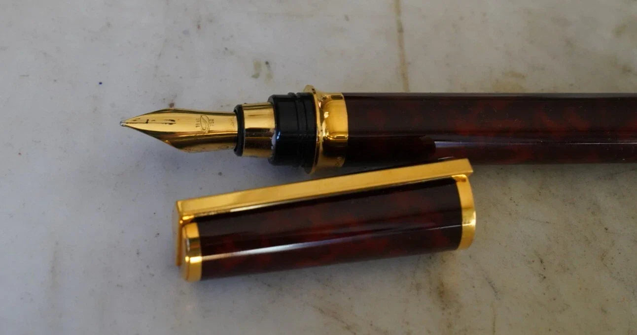 GRAND STYLO PLUME S.T. DUPONT MONTPARNASSE XL OR 18K