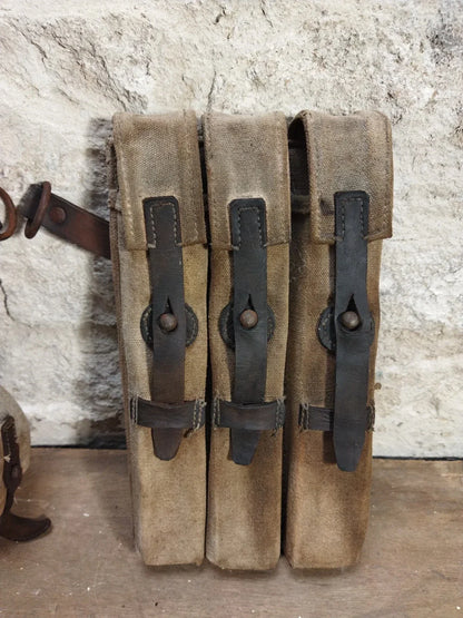 Lot de portes chargeurs Militaria Allemand WW2