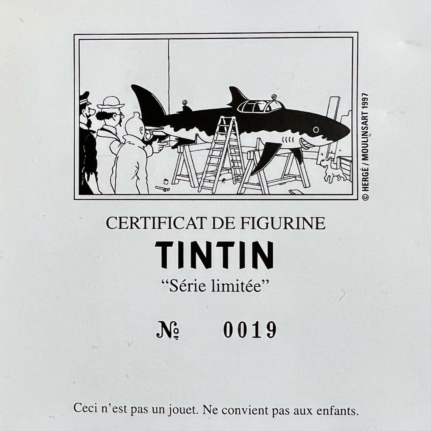 Figurine Pixi Tintin "La scène du requin"