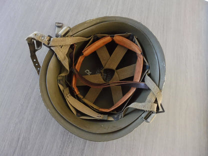 CASQUE PARACHUTISTE COMPLET MODELE 51 ORIGINAL 1953