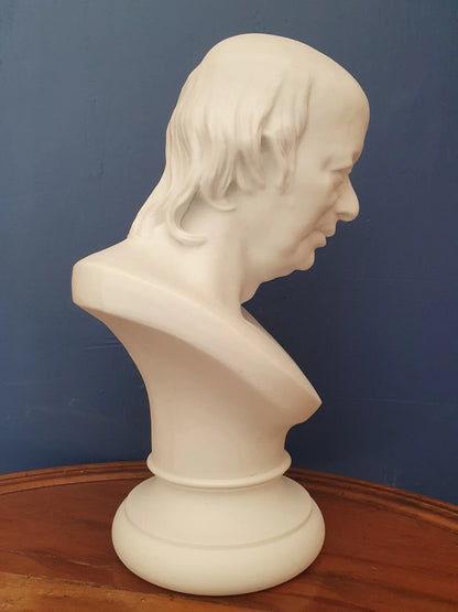 Buste en biscuit de Pierre Jean de Béranger
