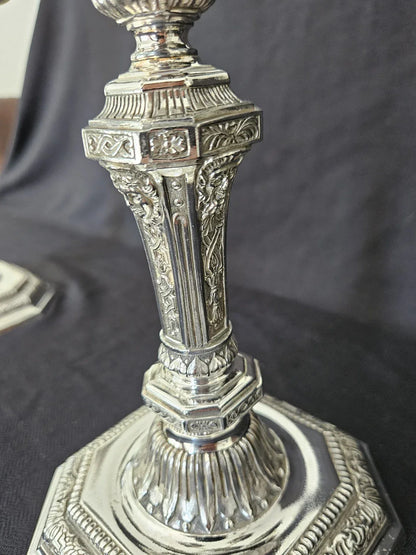 Paire Chandeliers Christofle Duperier