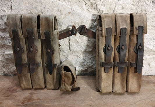 Lot de portes chargeurs Militaria Allemand WW2