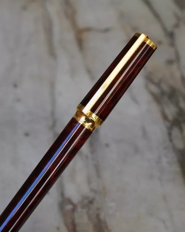 GRAND STYLO PLUME S.T. DUPONT MONTPARNASSE XL OR 18K