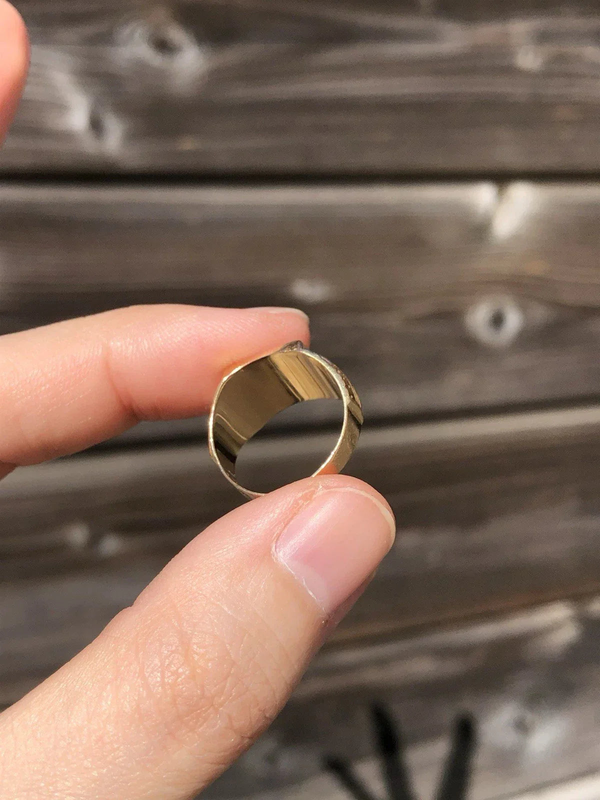Bague chevalière en or 18 carats