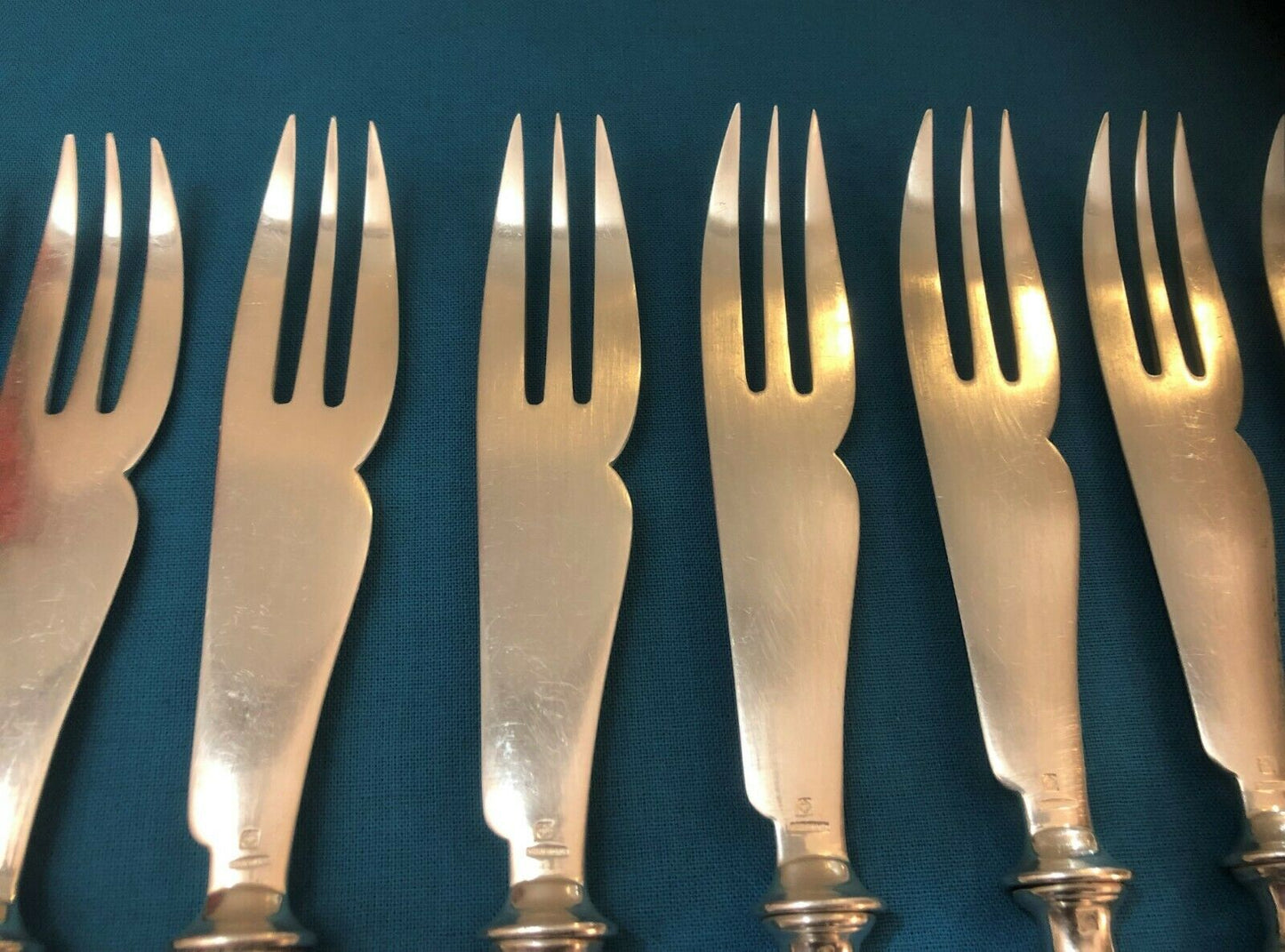 Ensemble de 12 fourchettes à melon CHRISTOFLE
