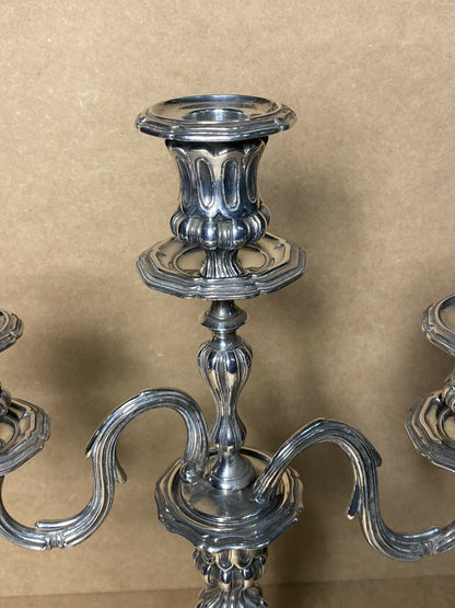 CHANDELIER STYLE LOUIS XV ORFEVRERIE CHRISTOFLE