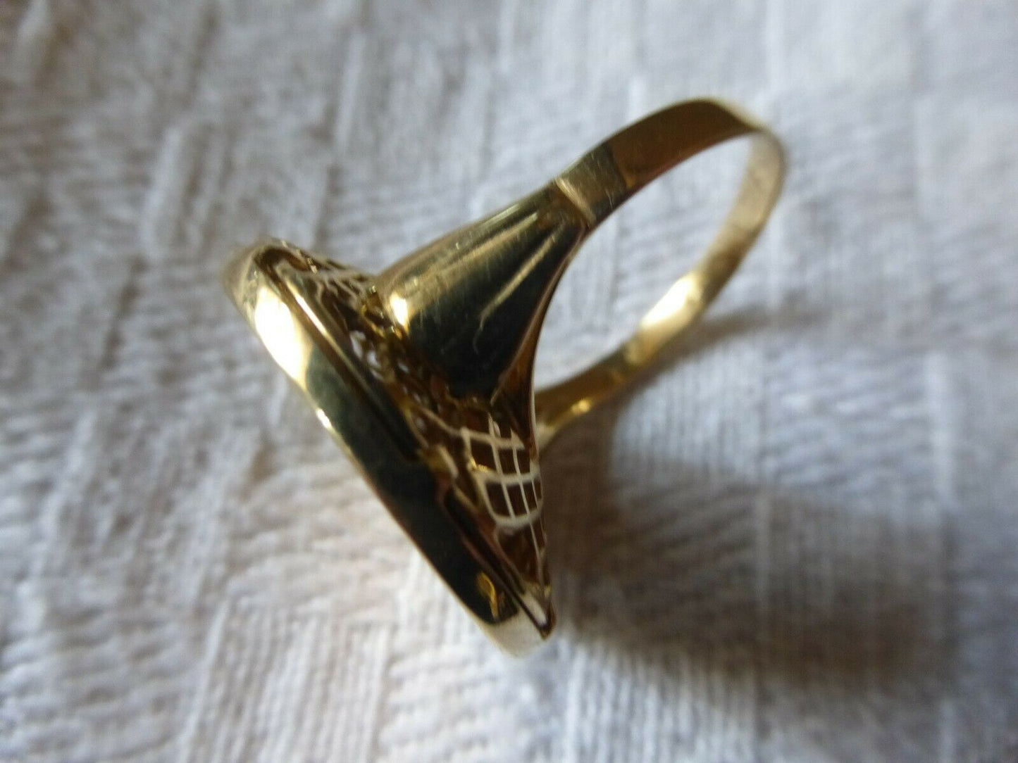 BAGUE OR JAUNE 18 CARATS PIÈCE OR 20 FRS MARIANNE